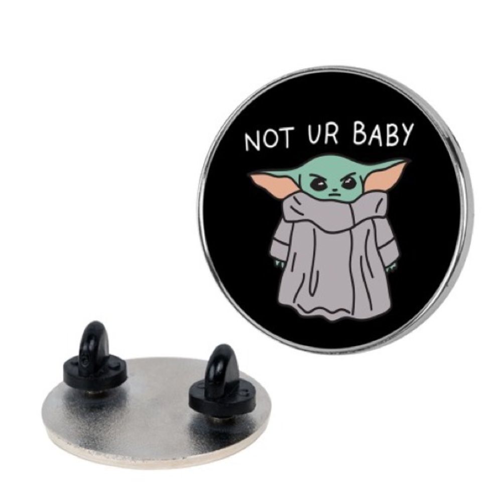 NWT Baby Yoda Look Human Pin